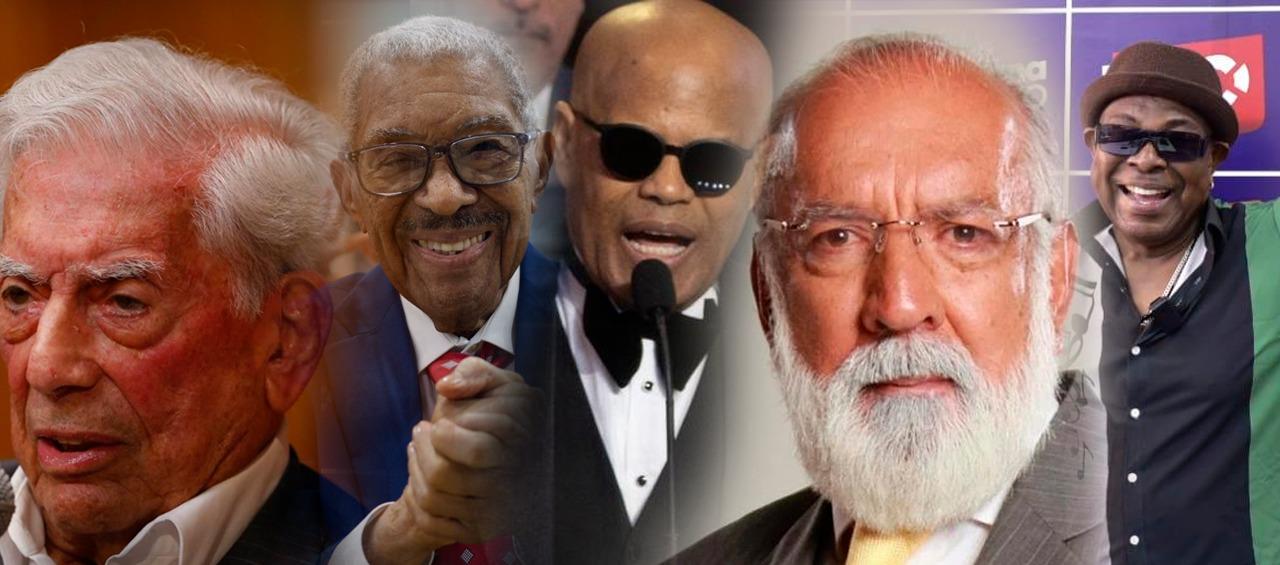 Mario Vargas Llosa, Rafael Ithier, Rubby Pérez, Gustavo Angarita y Wilson Manyoma