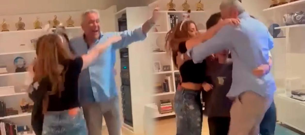 Shakira con su familia.