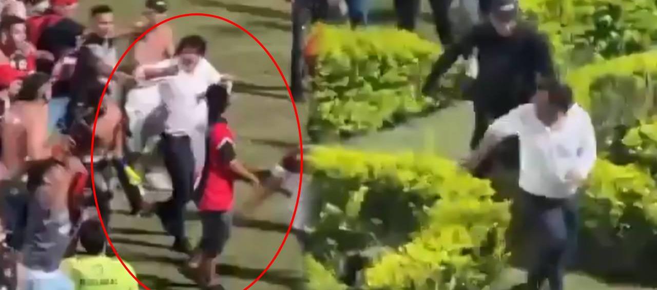 Agresión a José Augusto Cadena.