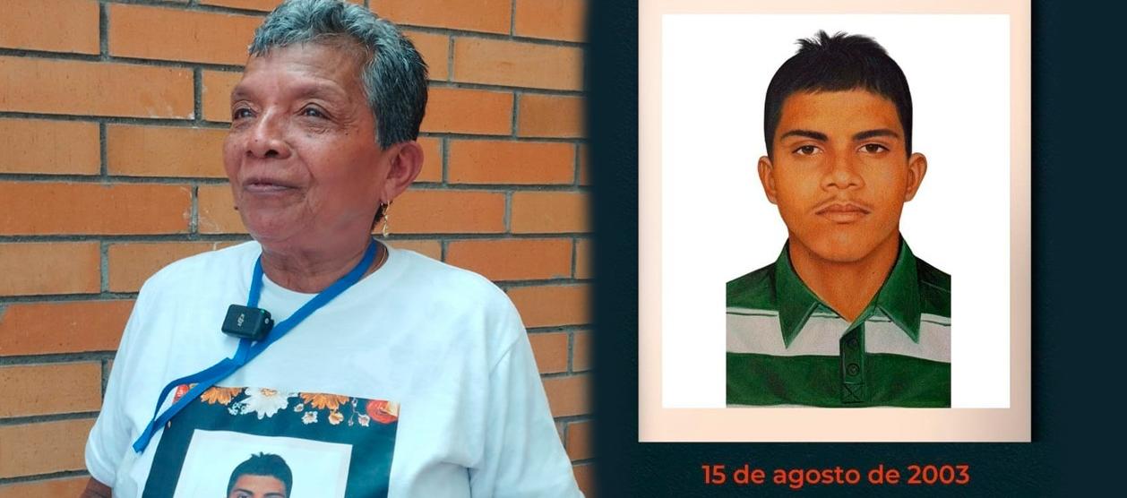 Nerys Hernández y su hijo Albeiro Flórez Hernández.