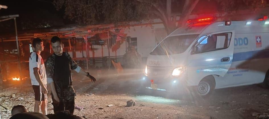 Ataque a base en Aguachica.