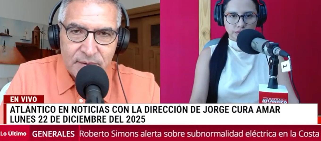 Transmisión de Atlántico en Noticias.