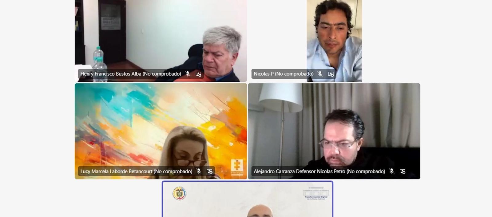 Audiencia de Nicolás Petro