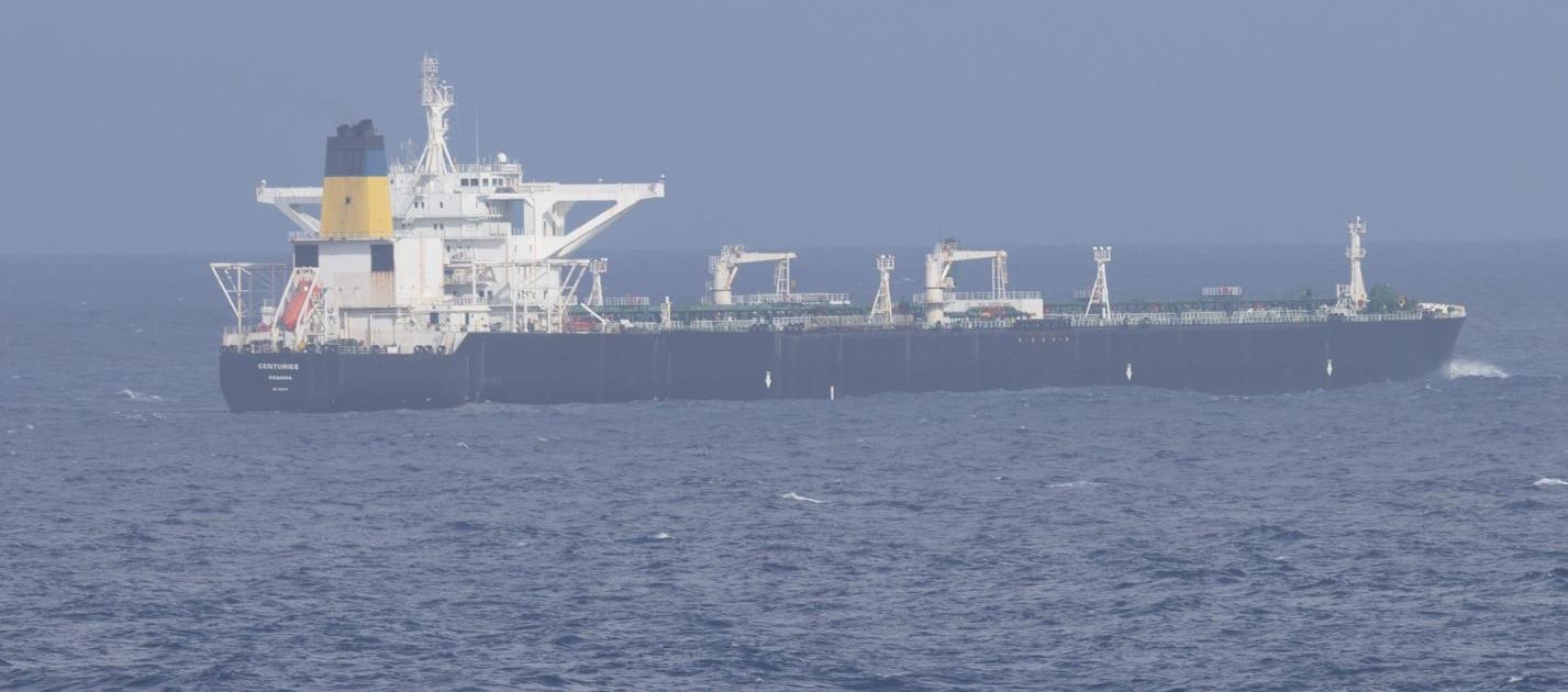 Uno de los buques petroleros interceptados.