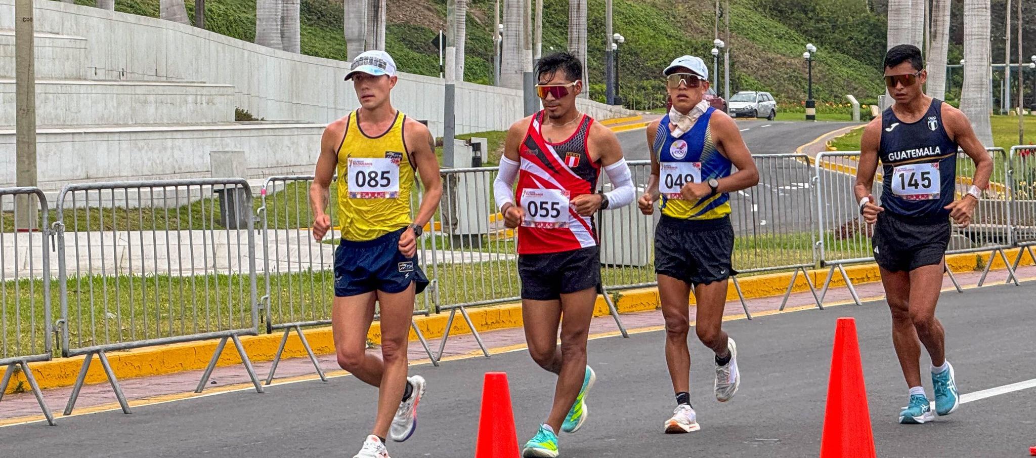 César Herrera ganador este sábado de la maratón de marcha 