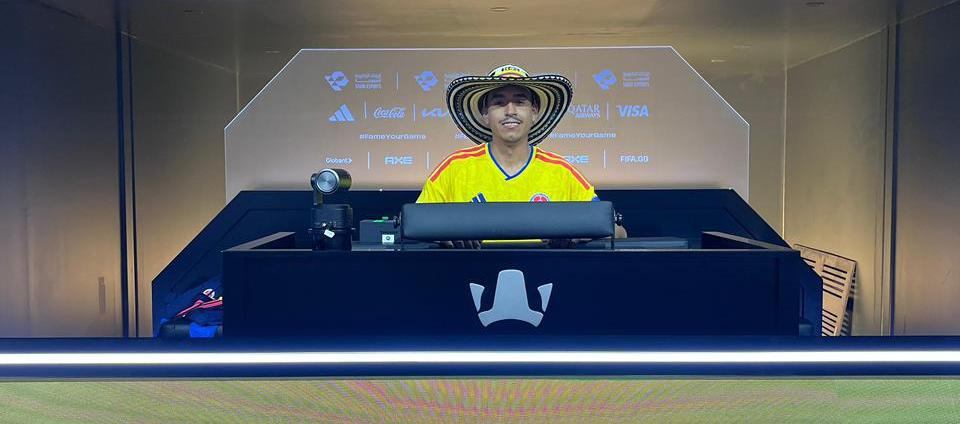 Camilo Andés Gómez, representante de Colombia en el Mundial de eFootball.