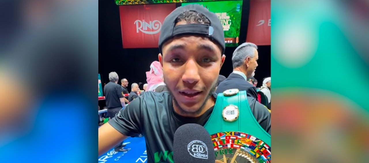 Carlos Utria tras resultar campeón. 