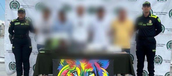 Presuntos integrantes de 'Los Costeños'.