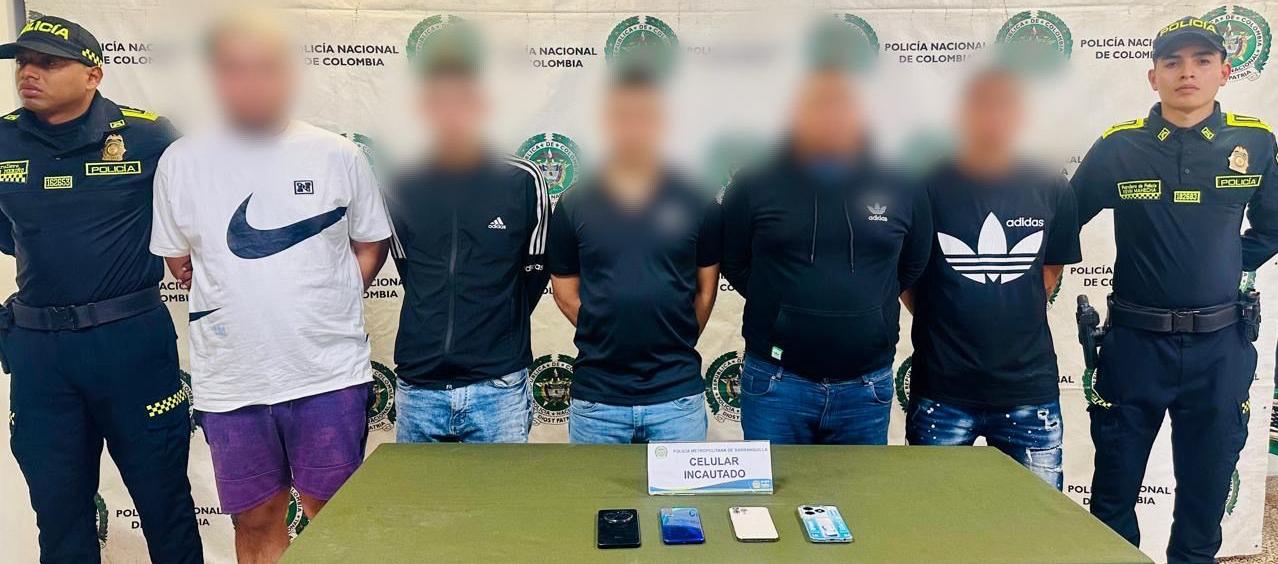  A los integrantes de este grupo se les atribuyen al menos nueve eventos de hurto ocurridos principalmente en el norte de Barranquilla. 