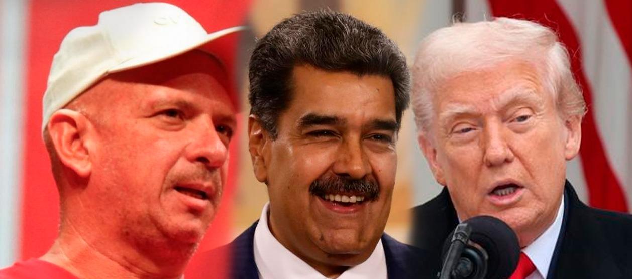 Hugo “El Pollo” Carvajal, Nicolás Maduro y Donald Trump.