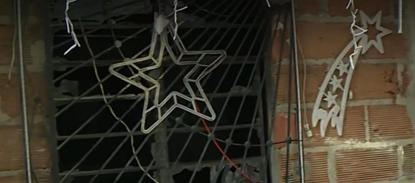 La vivienda que se incendió.