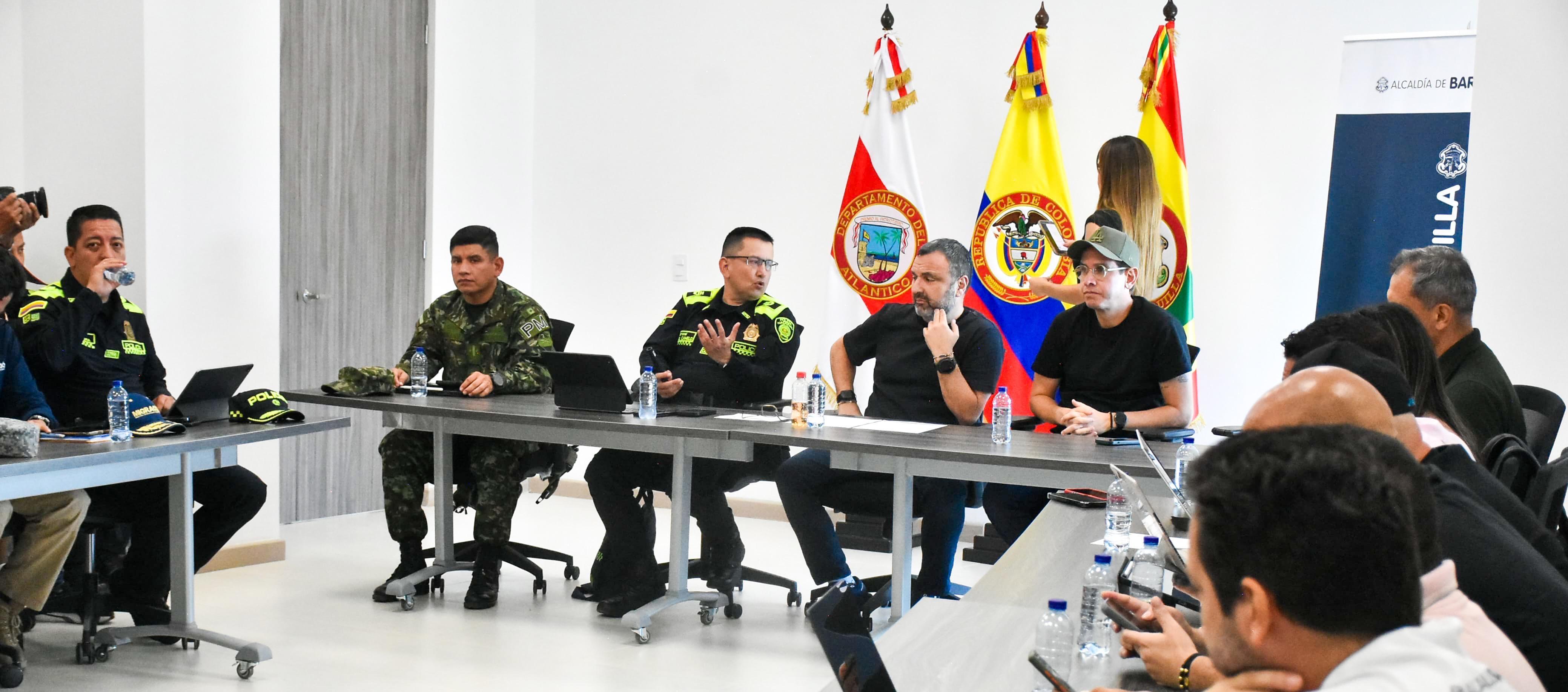 Consejo de seguridad previo a la celebración de la Navidad en Barranquilla.