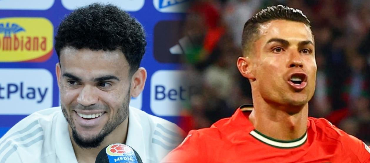 Luis Díaz y Cristiano Ronaldo.