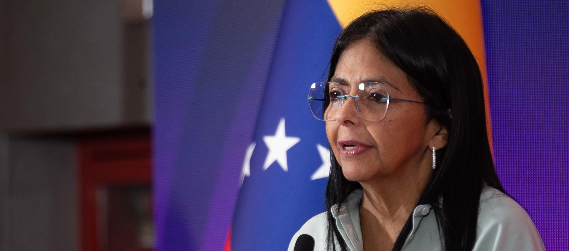 Delcy Rodríguez, vicepresidenta de Venezuela.