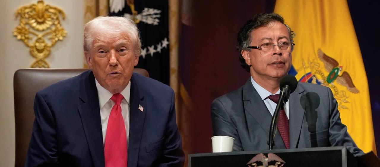 Donald Trump y Gustavo Petro.