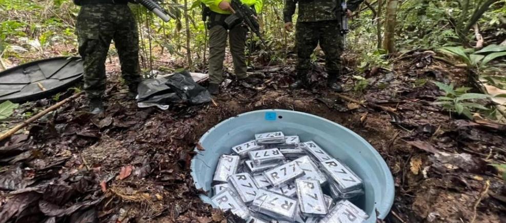 Incautación de clorhidrato de cocaína.