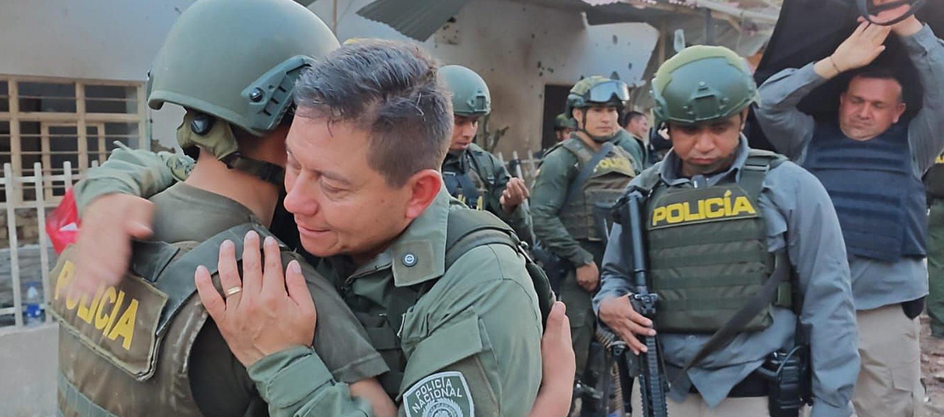 El general William Rincón Zambrano, durante una visita a Buenos Aires, Cauca