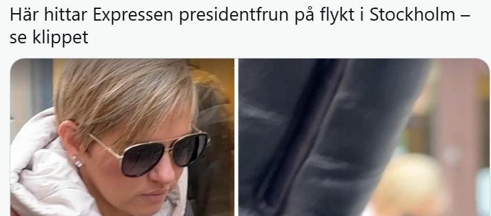 Captura de pantalla de la última publicación de Expressen sobre Verónica Alcocer.