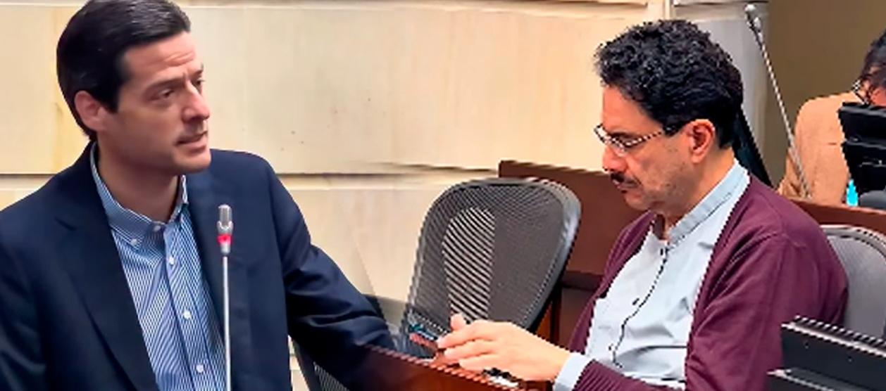 Mauricio Gómez Amín e Iván Cepeda.