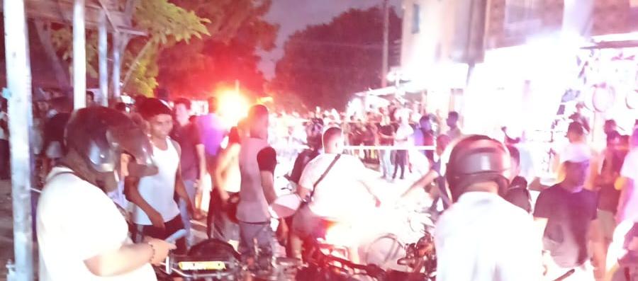 Lugar donde ocurrió el ataque sicarial. 