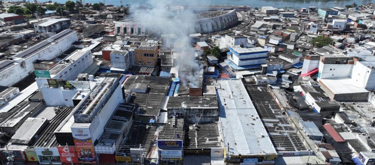 Imagen del incendio.