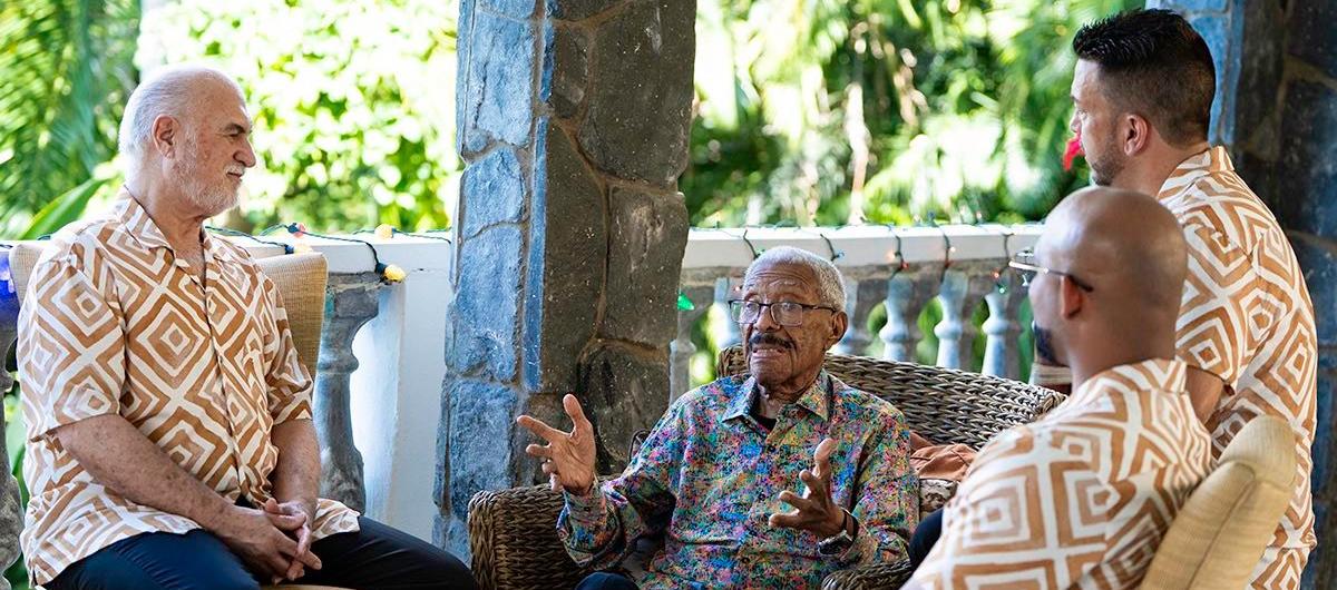 Integrantes del Gran Combo con Rafael Ithier.