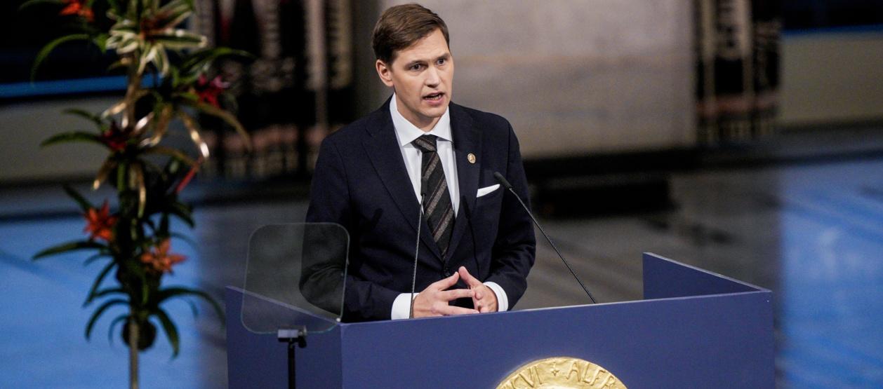 El presidente del Comité Noruego del Nobel, Jørgen Watne Frydnes.