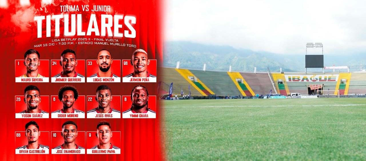 Alineación de Junior.