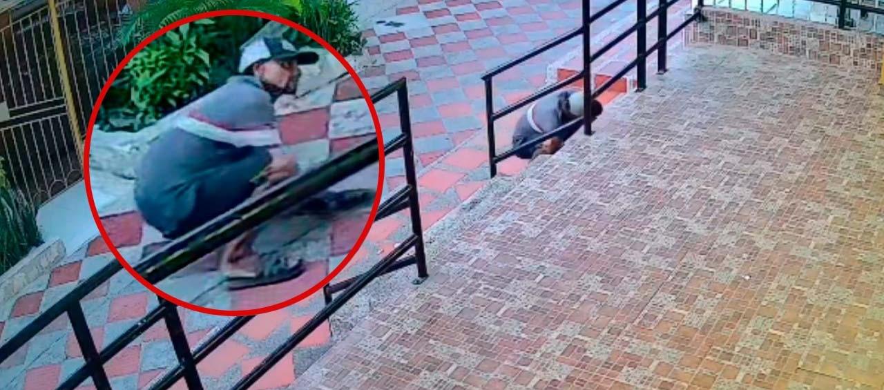 Imagen del ladrón y su último hurto en el barrio.