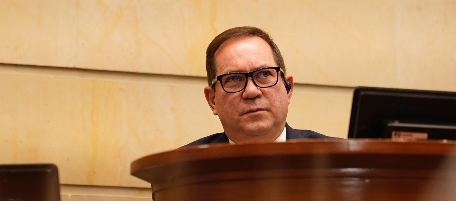 Lidio García, presidente del Senado.