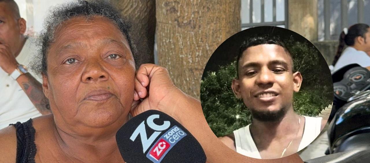 Luz Marina Vázquez y su hijo Brayan Rebolledo Vásquez.