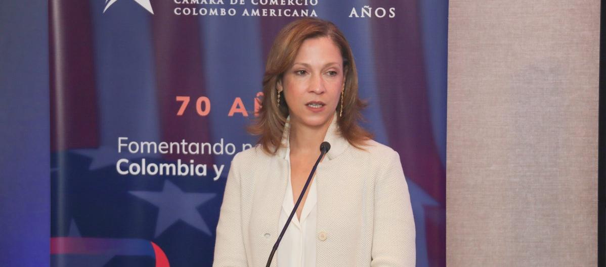 María Claudia Lacouture, presidente ejecutiva de la Cámara Colombo Americana.