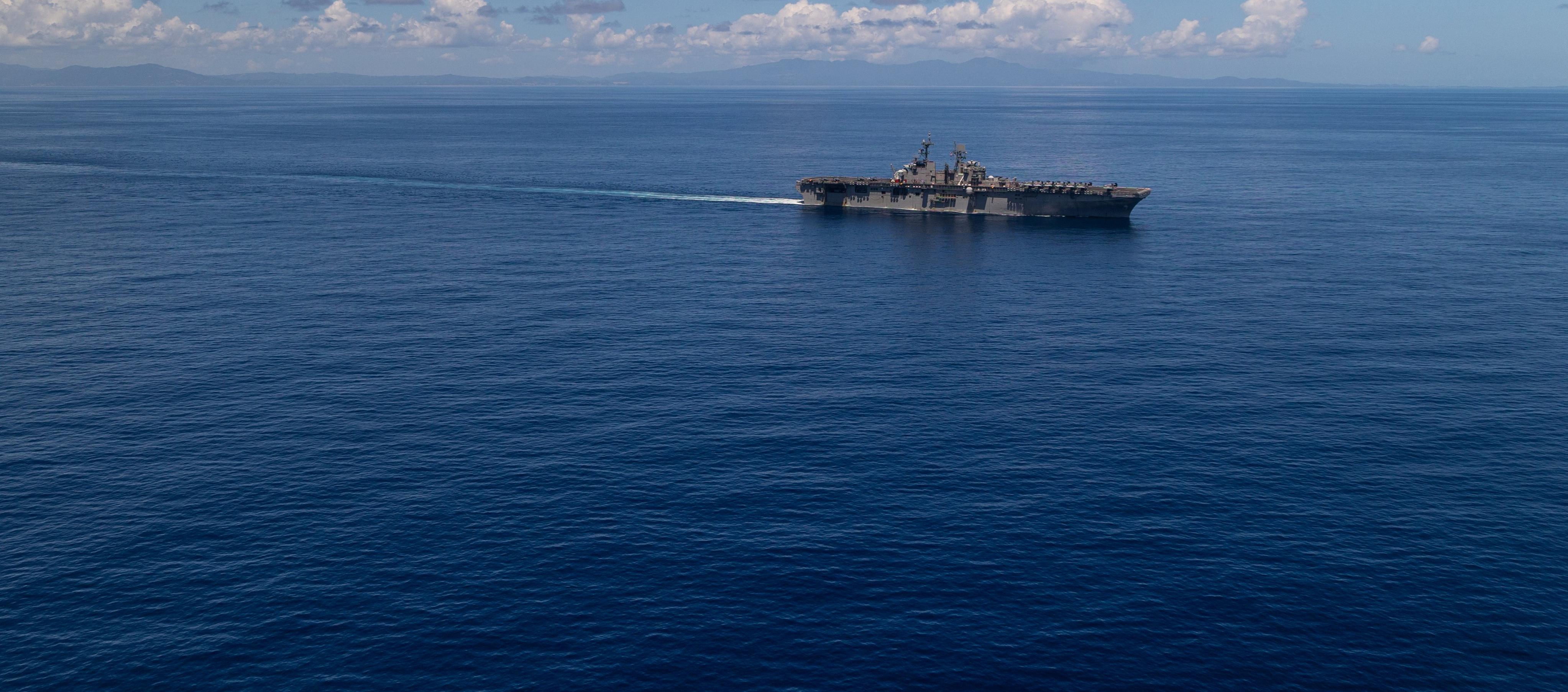 Imagen de la flota que se encuentra en el Caribe.