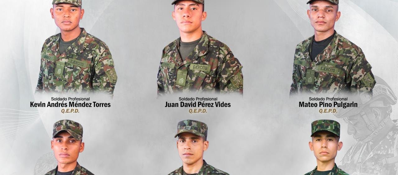 Los militares asesinados.