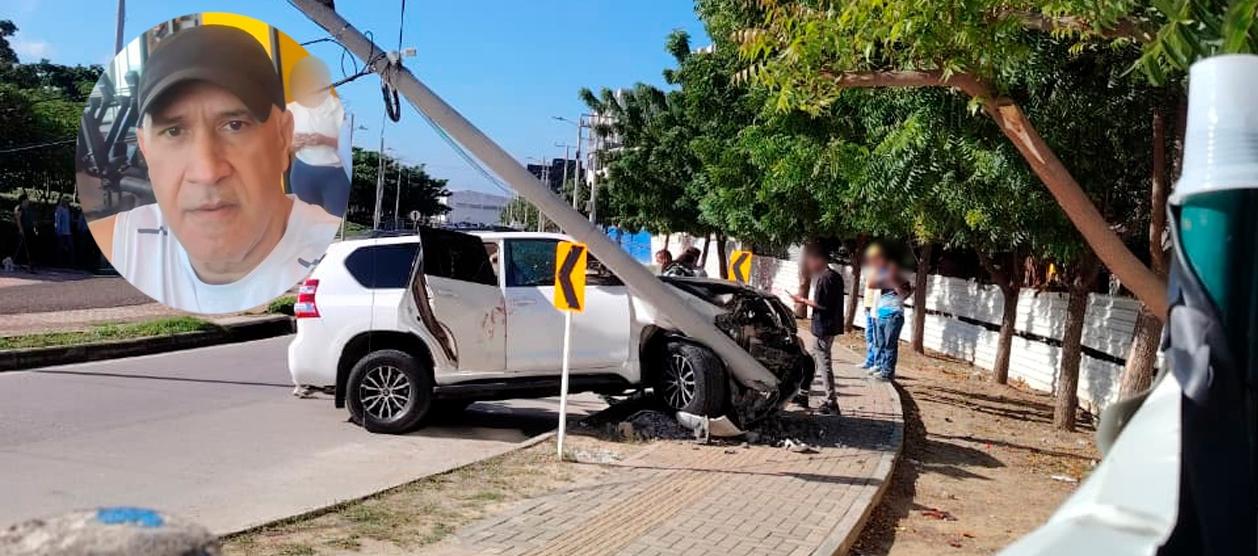 Néstor Moisés Santamaría Bastidas, la víctima mortal, y el lugar de los hechos.