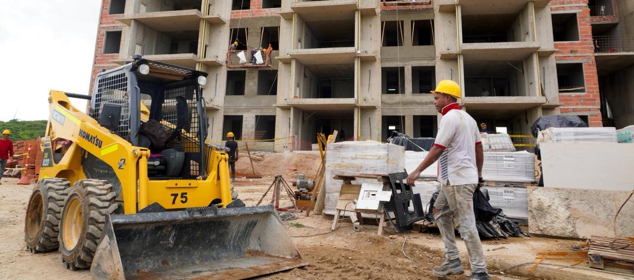 Obra en construcción en Juan de Acosta