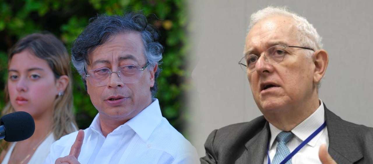 El Presidente Gustavo Petro y José Antonio Ocampo.