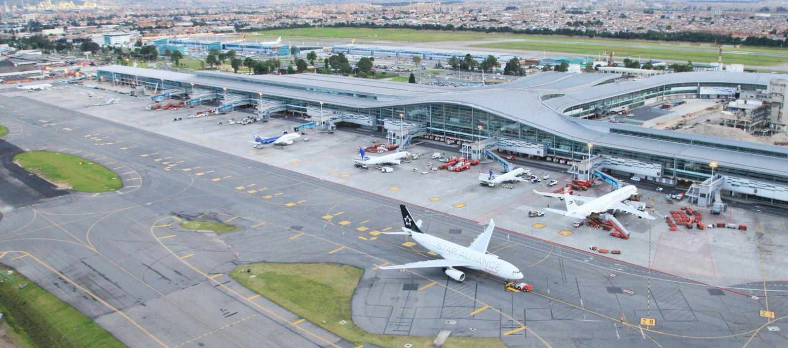 Pista del aeropuerto El Dorado.
