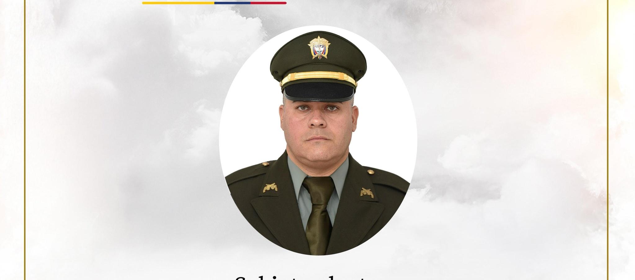 El subintendente de la Policía, Iván Ferney Tabares Restrepo.