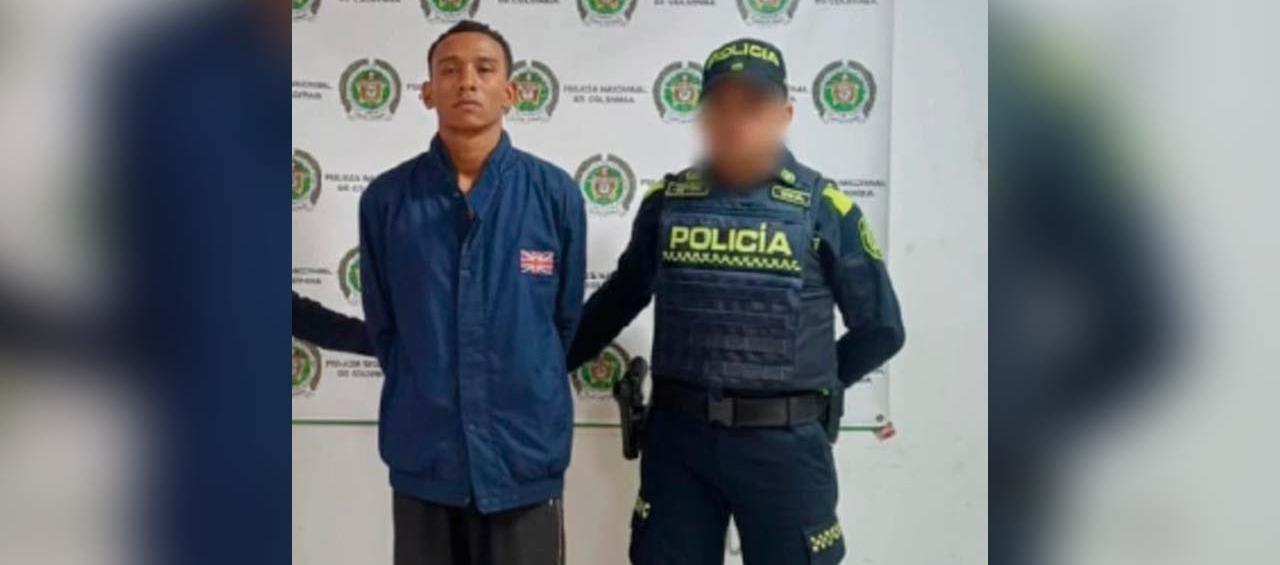Jhony Feria Julio fue capturado por la Policía en el mismo sitio de los hechos.