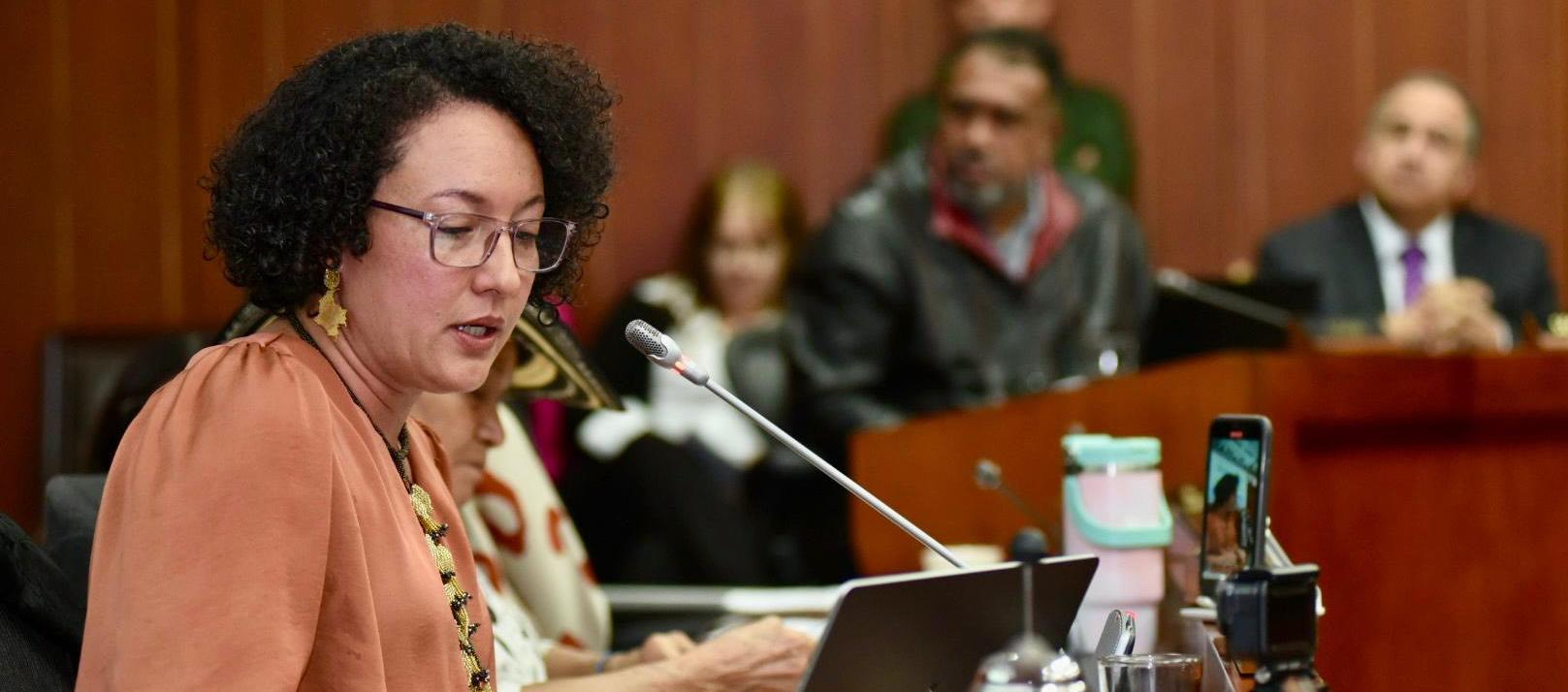 La senadora Isabel Cristina Zuleta.