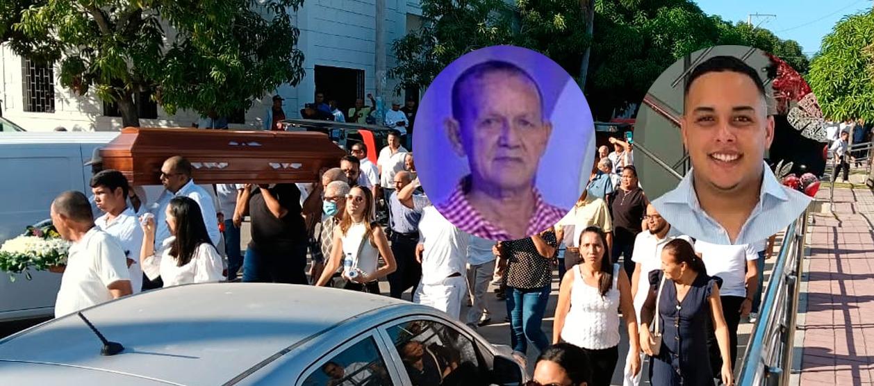 Sepelio de Carlos Nelson Salas Pérez y su nieto Carlos Miguel Salas Cantillo. 