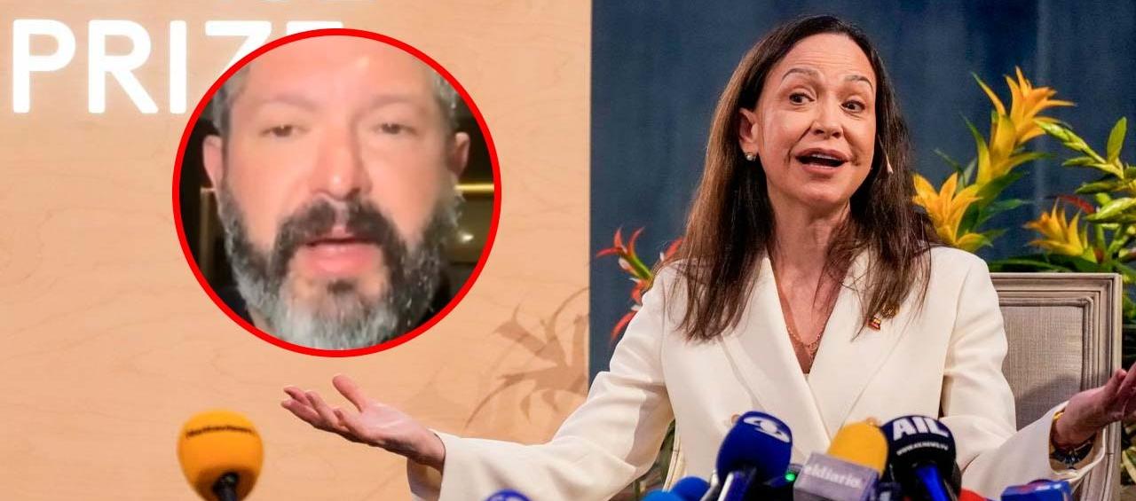 Bryan Stern y María Corina Machado.