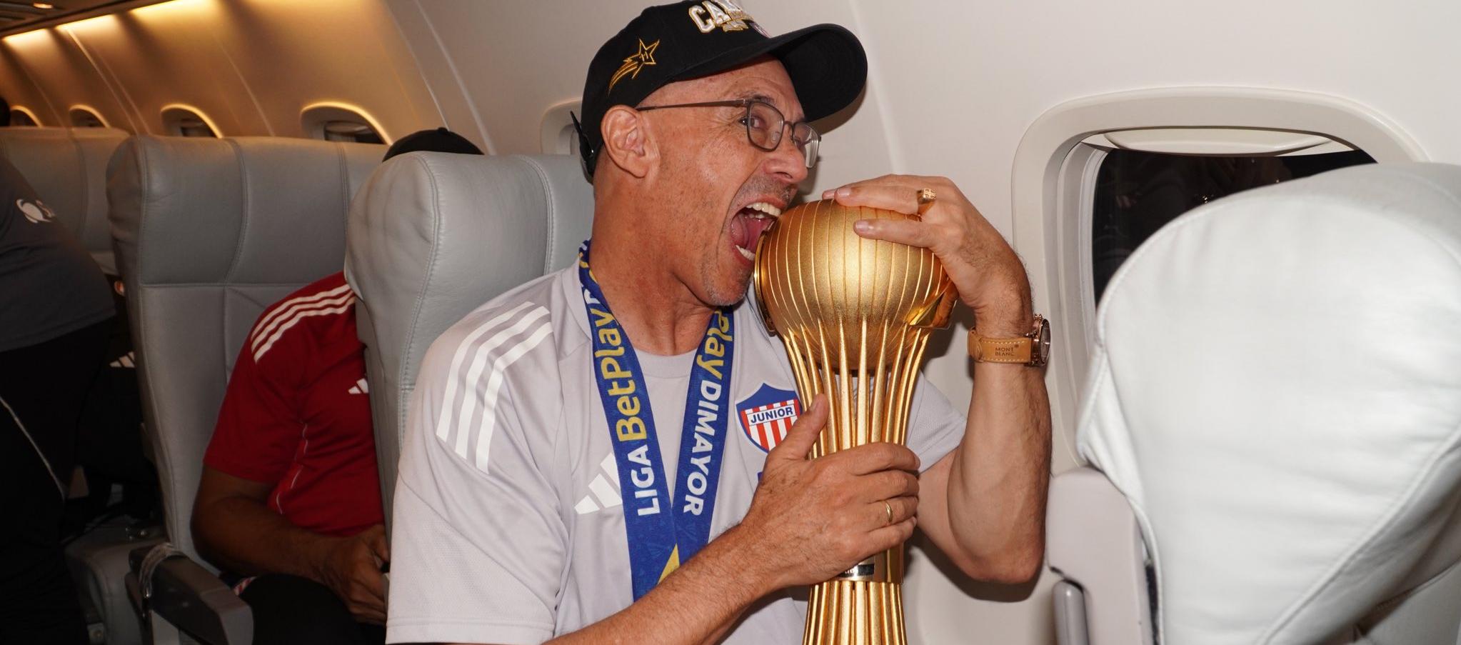 Alfredo Arias logró con Junior su primer título de Liga en Colombia. 