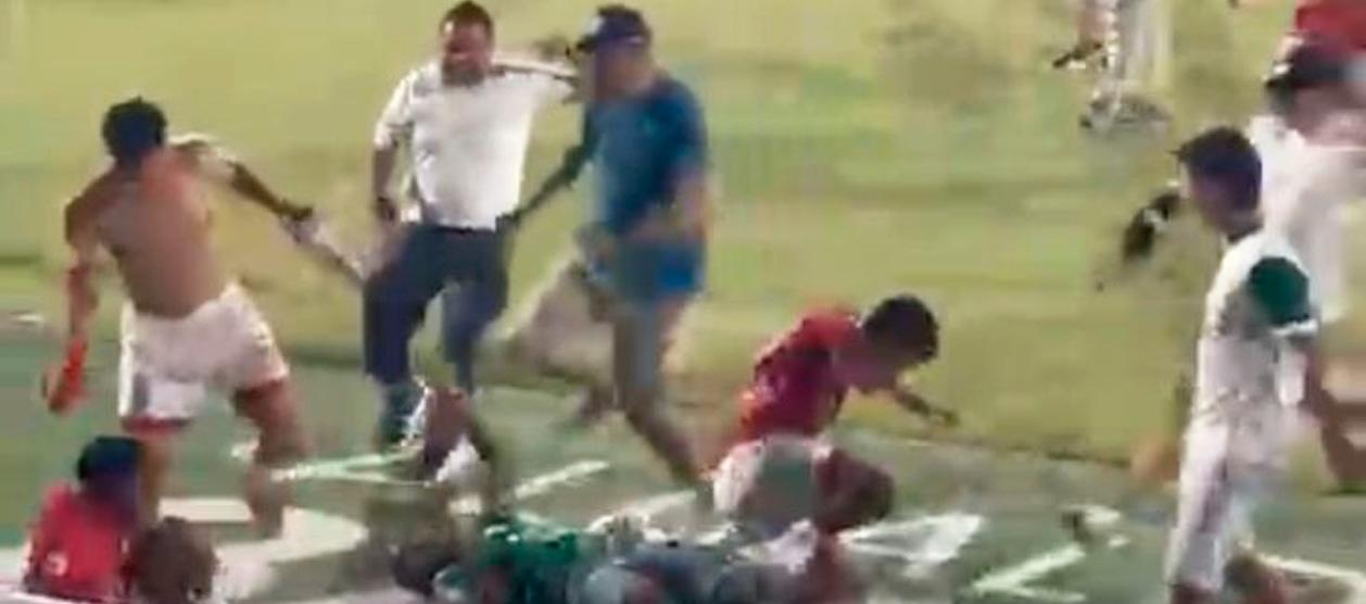 En gresca terminó final de fútbol aficionado en Barranquilla