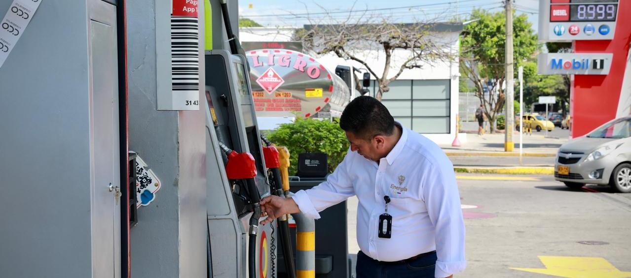 Labores de inspección a las estaciones de servicio. 