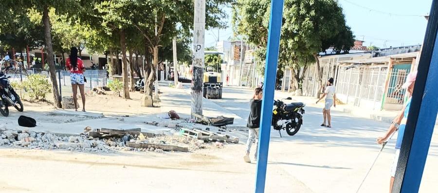 Escenario donde se registró el doble crimen en Las Malvinas. 