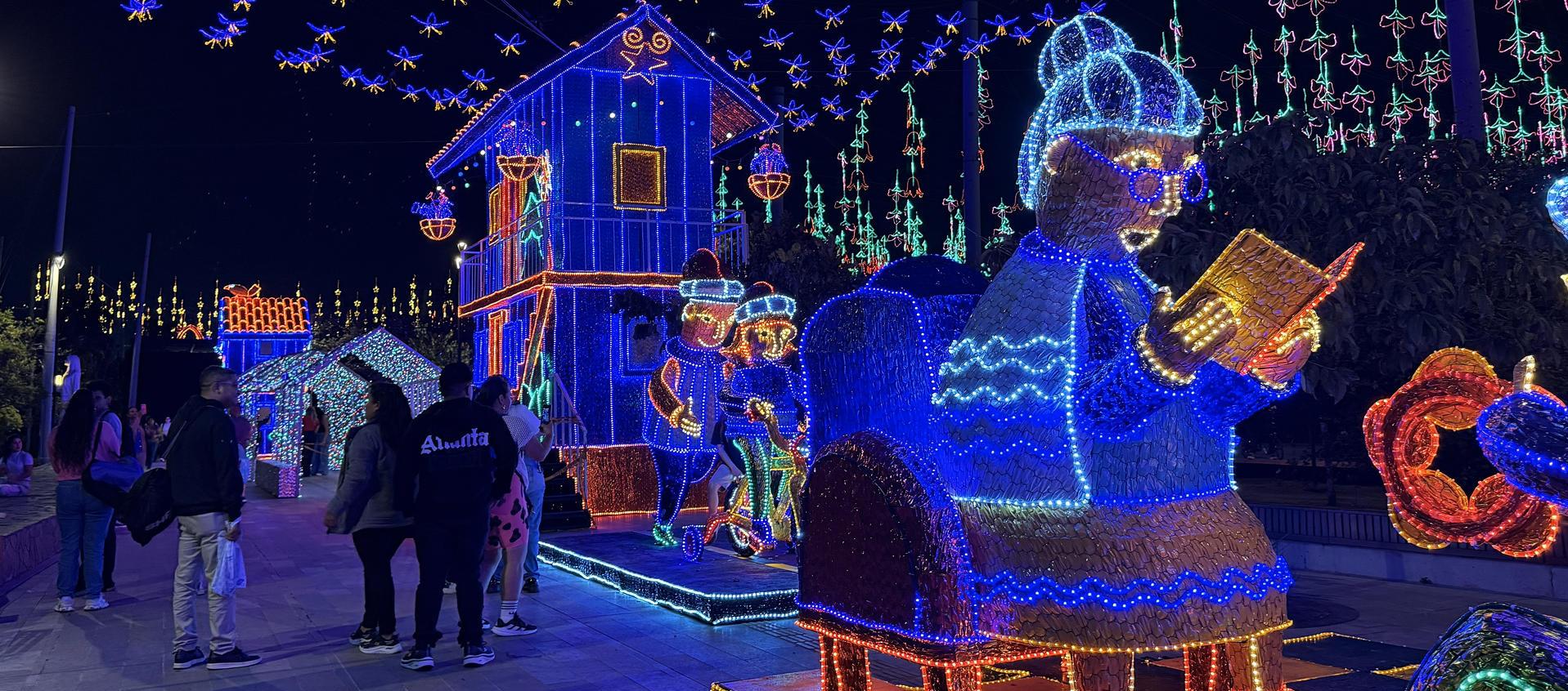 Alumbrado de Navidad en Medellín.