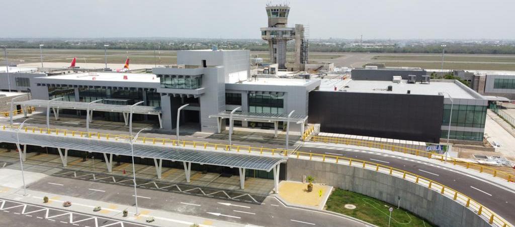 El Aeropuerto Internacional Ernesto Cortissoz.