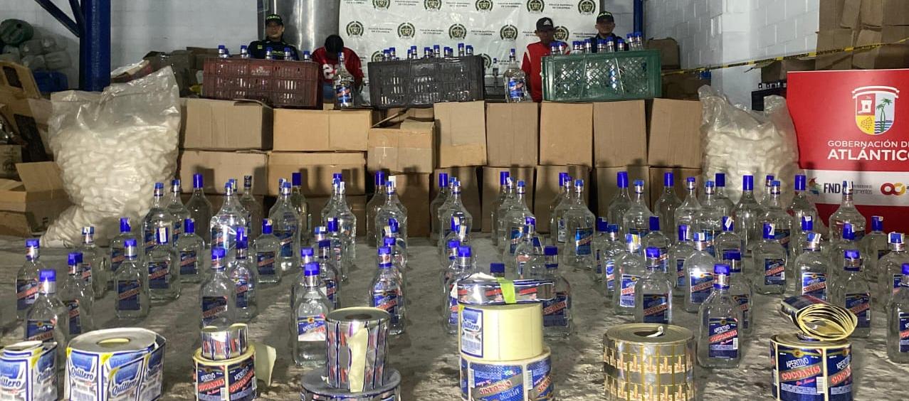 Fábrica clandestina de licor adulterado